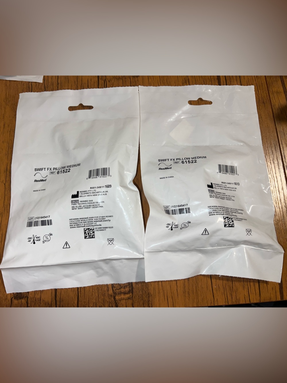 2X ResMed SWIFT FX NASAL PILLOWS #61522 MEDIUM Brand New